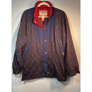Tourney Gore-Tex Waterproof Windproof Plaid Jacket Women's Large USA Made